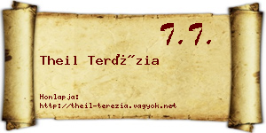Theil Terézia névjegykártya